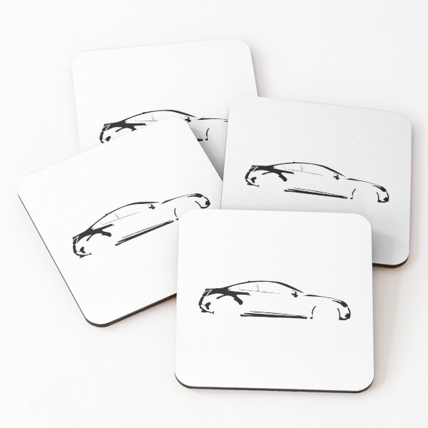 Item preview, G37 Coupe (2009) Minimalist Car Silhouette (Black) designed and sold by FearnCreative.