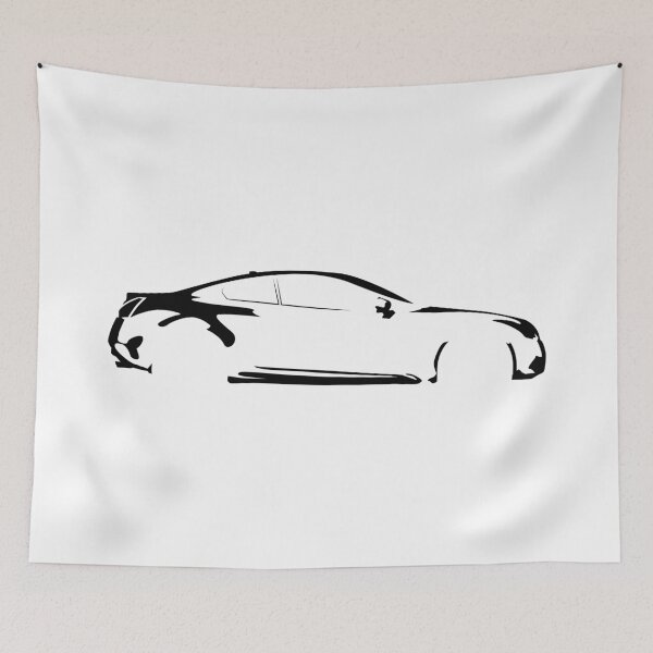 Item preview, G37 Coupe (2009) Minimalist Car Silhouette (Black) designed and sold by FearnCreative.