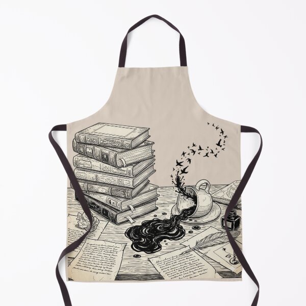 Item preview, Chaos in the Library - Vintage Poetcore Ink Art designed and sold by Design_Your_Day.