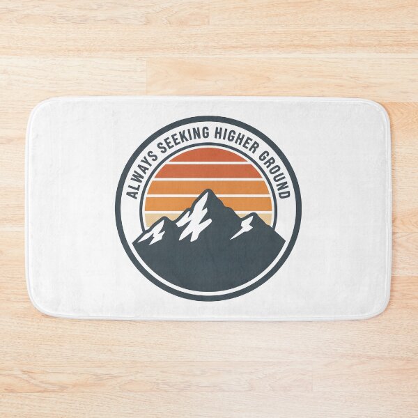 Item preview, Mountain peaks with sunset and inspirational quote badge designed and sold by homydesign.