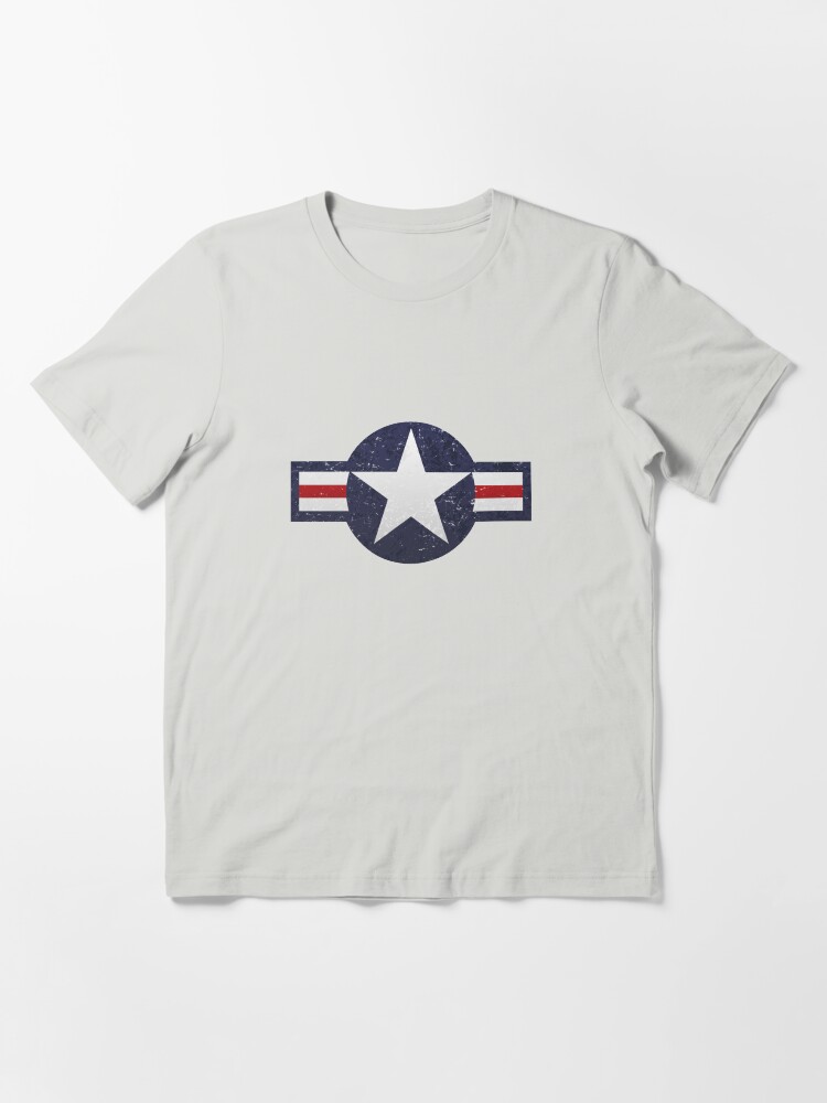 Alternate view of U.S. Military Aviation Star National Roundel Insignia Essential T-Shirt