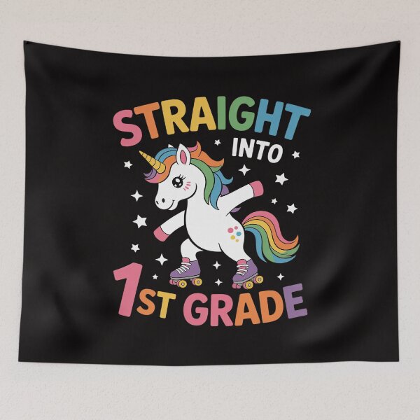 Item preview, Back to School First Day of 1st Grade Unicorn Flossing designed and sold by czechascheledu.