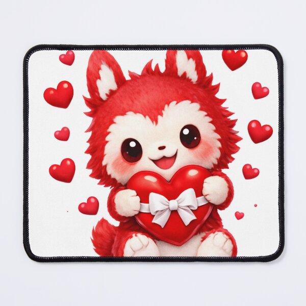 Item preview, Be My Forever – Cute Valentine Plush Character designed and sold by NixFire.