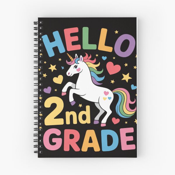 Item preview, Back To School Unicorn Hello Kid First Day of Second grade designed and sold by czechascheledu.