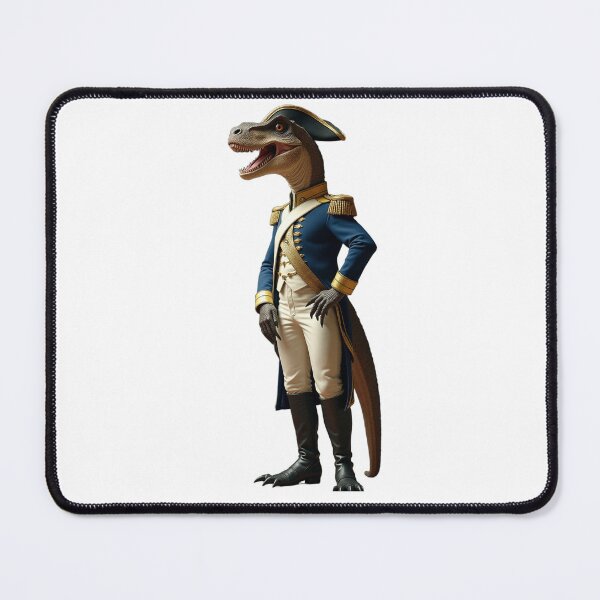 Item preview, Fantasy Dinosaur Captain - Military Mascot Illustration designed and sold by SpektroDesign.