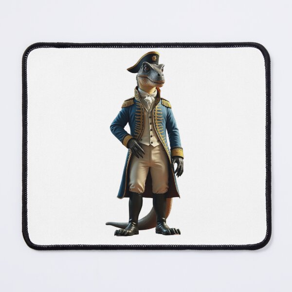 Item preview, Regal Dinosaur Officer - Historical Fantasy Illustration designed and sold by SpektroDesign.