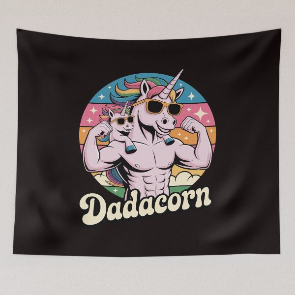 Item preview, Dadacorn Unicorn Dad and Kid - Best Father's Day designed and sold by lavethediso.