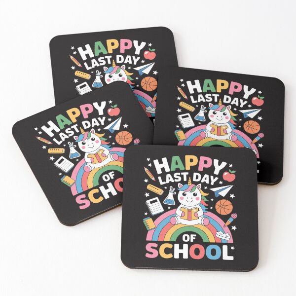 Item preview, Happy Last Day Of School Funny Cute Unicorn Teacher Student designed and sold by czechascheledu.