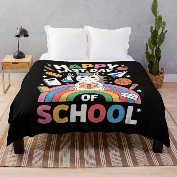 Item preview, Happy Last Day Of School Funny Cute Unicorn Teacher Student designed and sold by czechascheledu.