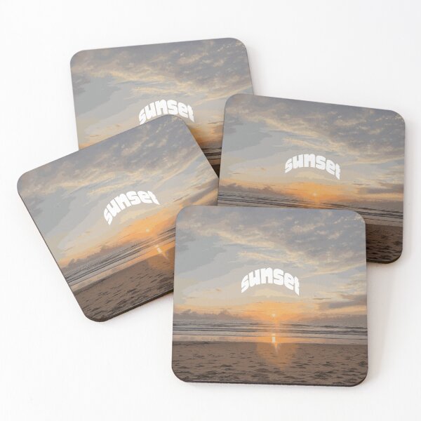 Item preview, Beach Sunset Illustration | Summer, Ocean Sunset, Travel, Coastal, Waves, Surfing designed and sold by QShore.