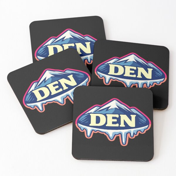 Item preview, DEN Snow-Capped Mountain Drip Sticker | Mile High City Energy designed and sold by POD DYNASTY | Original Print On Demand T-Shirt Graphics.