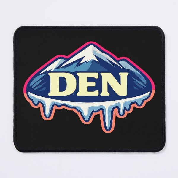 Item preview, DEN Snow-Capped Mountain Drip Sticker | Mile High City Energy designed and sold by POD DYNASTY | Original Print On Demand T-Shirt Graphics.
