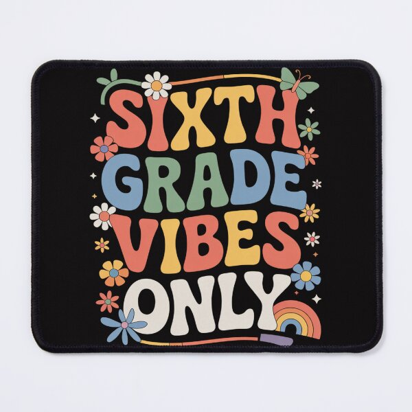 Item preview, Cute Sixth Grade Vibes Only Retro Groovy 6th Grade Teacher designed and sold by Vexat062Art.