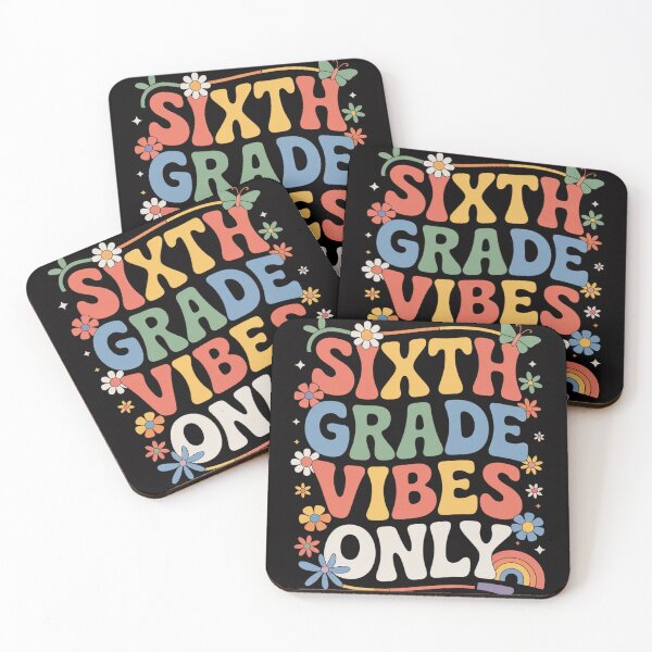 Item preview, Cute Sixth Grade Vibes Only Retro Groovy 6th Grade Teacher designed and sold by Vexat062Art.