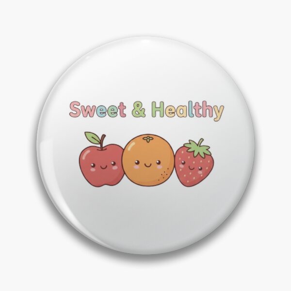 Item preview, Cute Kawaii Fruit Illustration with Text designed and sold by CleanInkStudio.