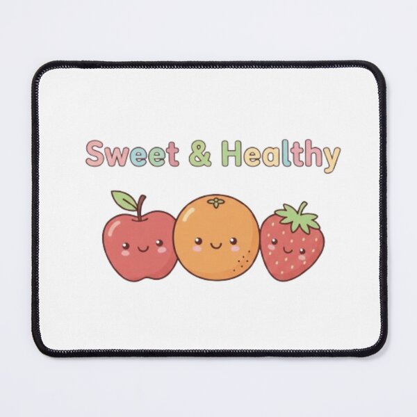 Item preview, Cute Kawaii Fruit Illustration with Text designed and sold by CleanInkStudio.