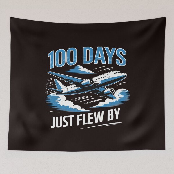 Item preview, 100 Days Just Flew By Airplane 100th Day Of School Kids Boys designed and sold by MichaelStalkas.