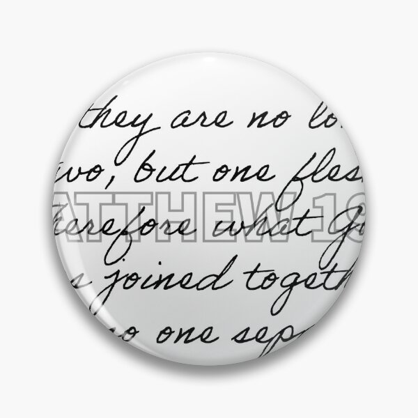 Item preview, What God has joined, let no one separate! designed and sold by Woven-in-Jesus.