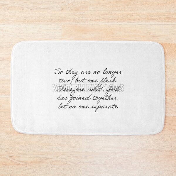 Item preview, What God has joined, let no one separate! designed and sold by Woven-in-Jesus.