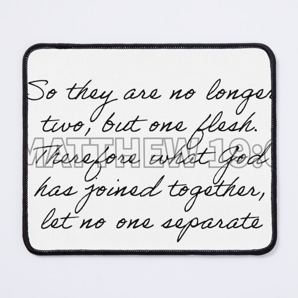 Item preview, What God has joined, let no one separate! designed and sold by Woven-in-Jesus.