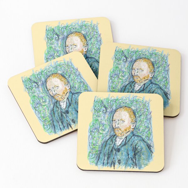 Item preview, Vincent Van Gogh Portrait In Crayon  designed and sold by Kate Miller Illustrator.