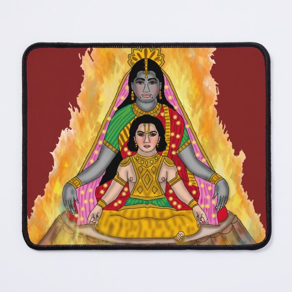 Item preview, Goddess Holika Design – Mythological Fire Symbol Art designed and sold by Harshit_Digital_Arts.