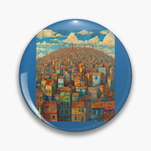 Item preview, "Floating Cityscape: A Dreamy Journey" designed and sold by Artisticanvas.