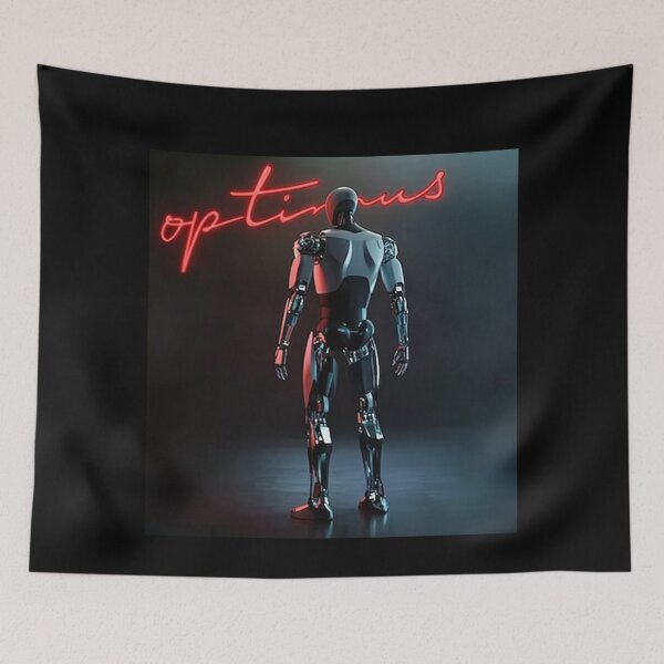 Item preview, Tesla humanoid robot art designed and sold by TEEJAMBOREE.