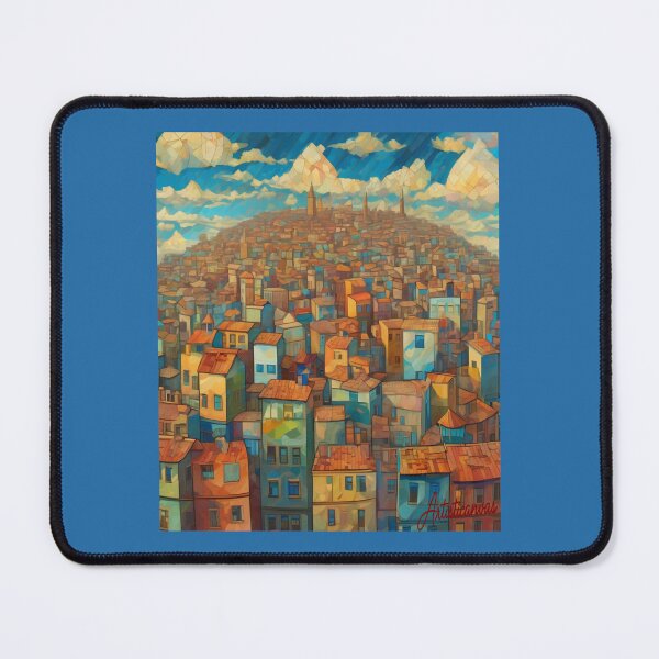 Item preview, "Floating Cityscape: A Dreamy Journey" designed and sold by Artisticanvas.