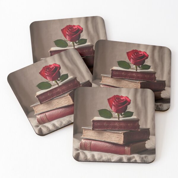 Item preview, Red Rose in Old Books: Dark Academia Aesthetics and Classic Romance designed and sold by opispot.store.