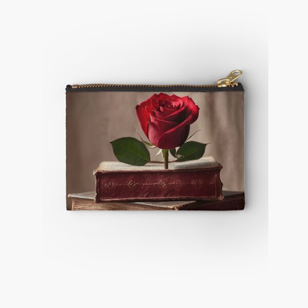 Item preview, Red Rose in Old Books: Dark Academia Aesthetics and Classic Romance designed and sold by opispot.com.