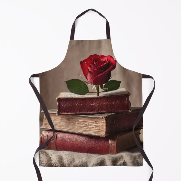Item preview, Red Rose in Old Books: Dark Academia Aesthetics and Classic Romance designed and sold by opispot.com.