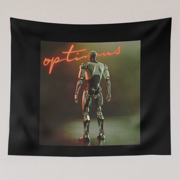 Item preview, Tesla humanoid robot art designed and sold by TEEJAMBOREE.