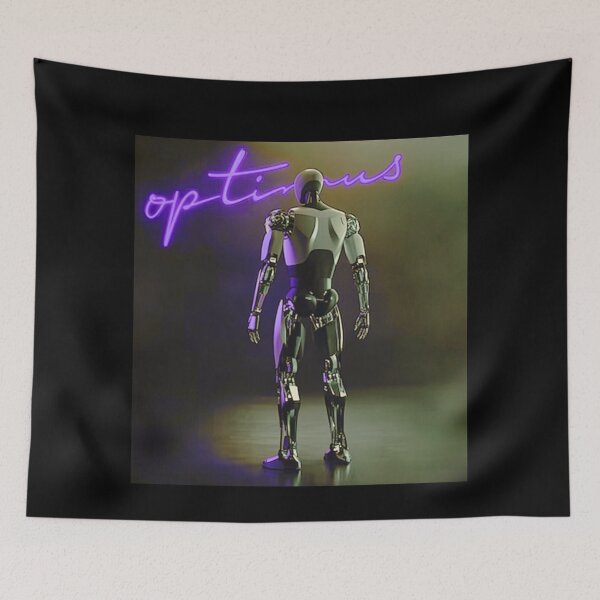 Item preview, Tesla humanoid robot art designed and sold by TEEJAMBOREE.