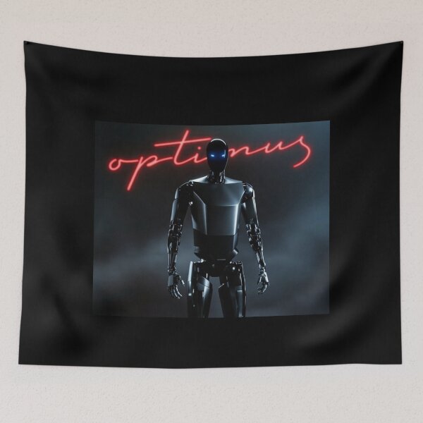 Item preview, Tesla humanoid robot art designed and sold by TEEJAMBOREE.