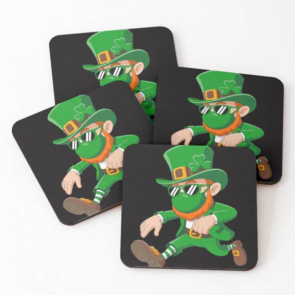 Item preview, Dabbing leprechaun Face Mask St Patrick's Day Boys Kids Men designed and sold by Vexat062Art.