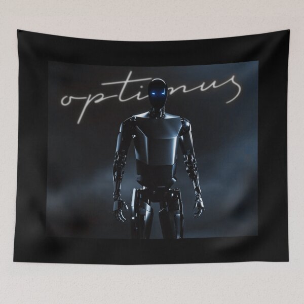 Item preview, Tesla humanoid robot art designed and sold by TEEJAMBOREE.