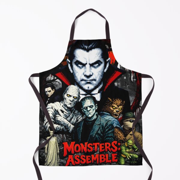 Item preview, Monsters Assemble – Classic Horror Pixel Art designed and sold by Nu-Renaissance.