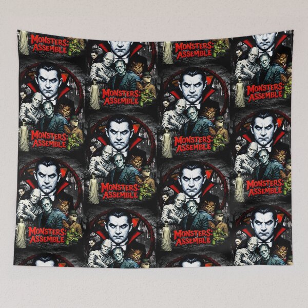 Item preview, Monsters Assemble – Classic Horror Pixel Art designed and sold by Nu-Renaissance.