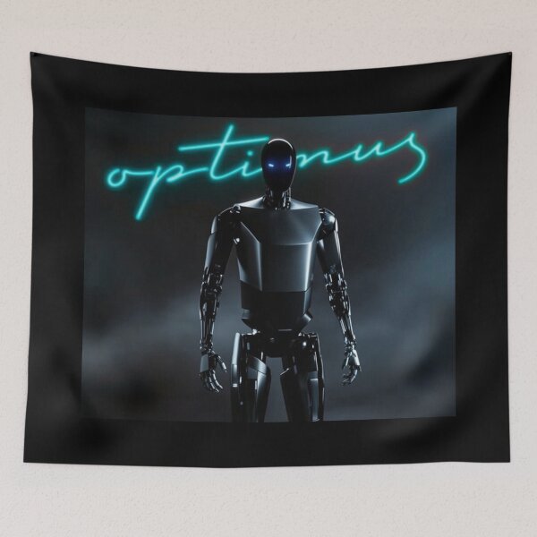 Item preview, Tesla humanoid robot art designed and sold by TEEJAMBOREE.