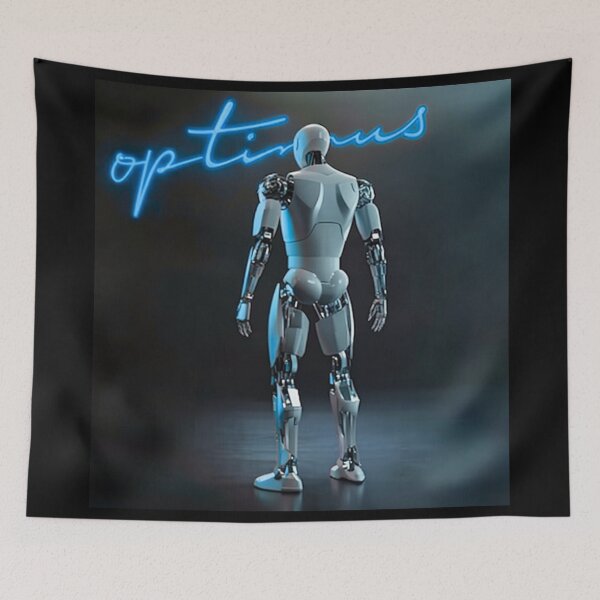 Item preview, Tesla humanoid robot art designed and sold by TEEJAMBOREE.