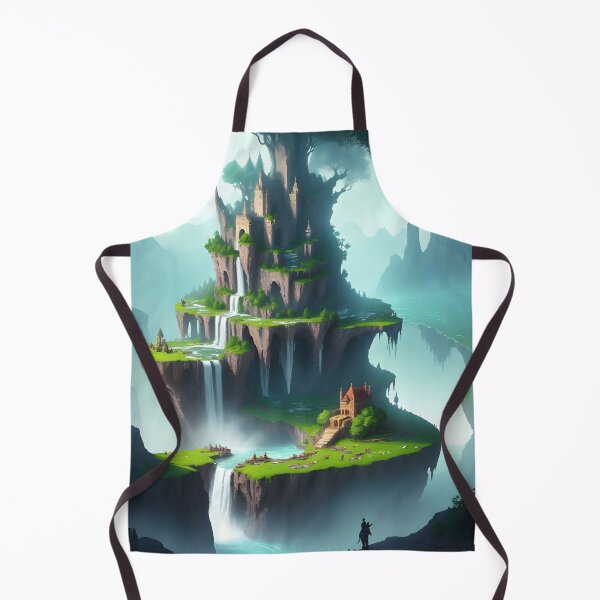 Item preview, Castle on the Sacred Mountain: Fantasy Waterfalls and Epic Adventure designed and sold by opispot.store.