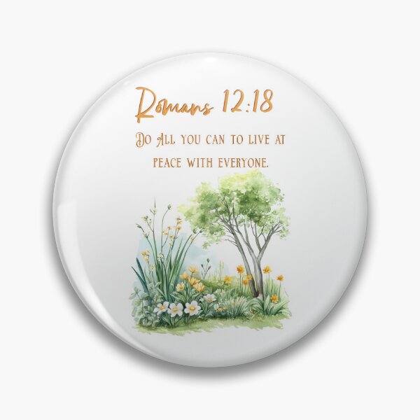 Item preview,  Romans 12:18 Bible verse designed and sold by DonnaRaquel.