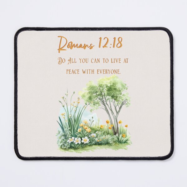 Item preview,  Romans 12:18 Bible verse designed and sold by DonnaRaquel.