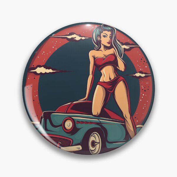 Item preview, Midnight Cruise Pin-Up Retro Graphic designed and sold by Sza1a.