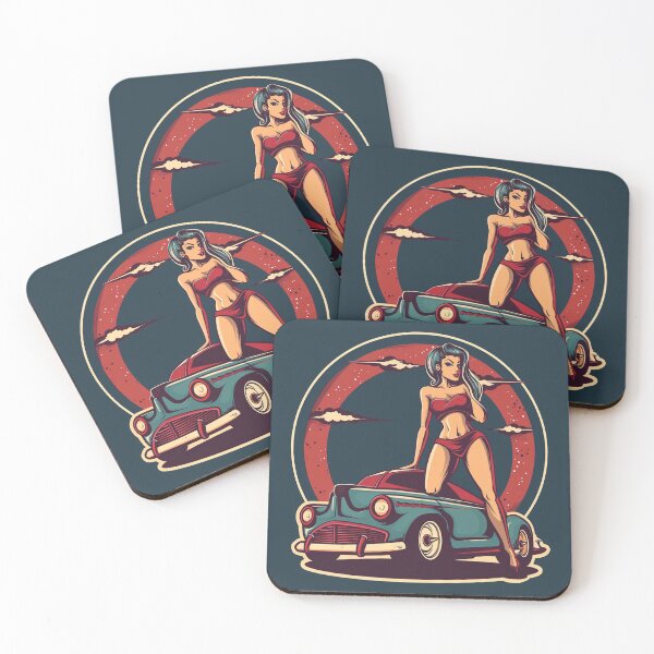 Item preview, Midnight Cruise Pin-Up Retro Graphic designed and sold by Sza1a.