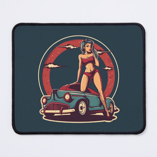 Item preview, Midnight Cruise Pin-Up Retro Graphic designed and sold by Sza1a.