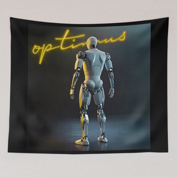 Item preview, Tesla humanoid robot art designed and sold by TEEJAMBOREE.