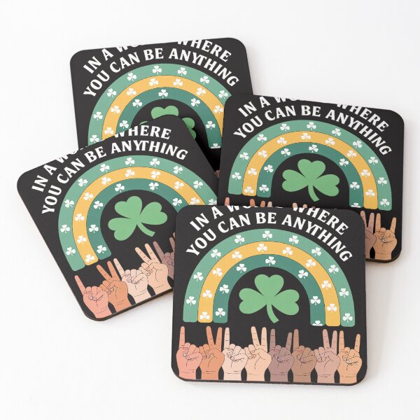 Item preview, Be Kind ASL Sign Language Shamrock Rainbow St. Patrick's Day designed and sold by HudsonErik.