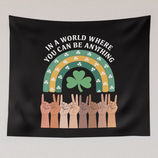 Item preview, Be Kind ASL Sign Language Shamrock Rainbow St. Patrick's Day designed and sold by HudsonErik.